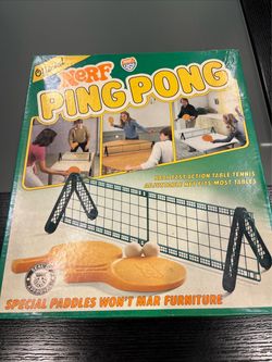 Vintage Official Nerf Ping Pong Game Table Top Game 1982