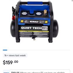 Quiet Tech Kobalt Compressor 