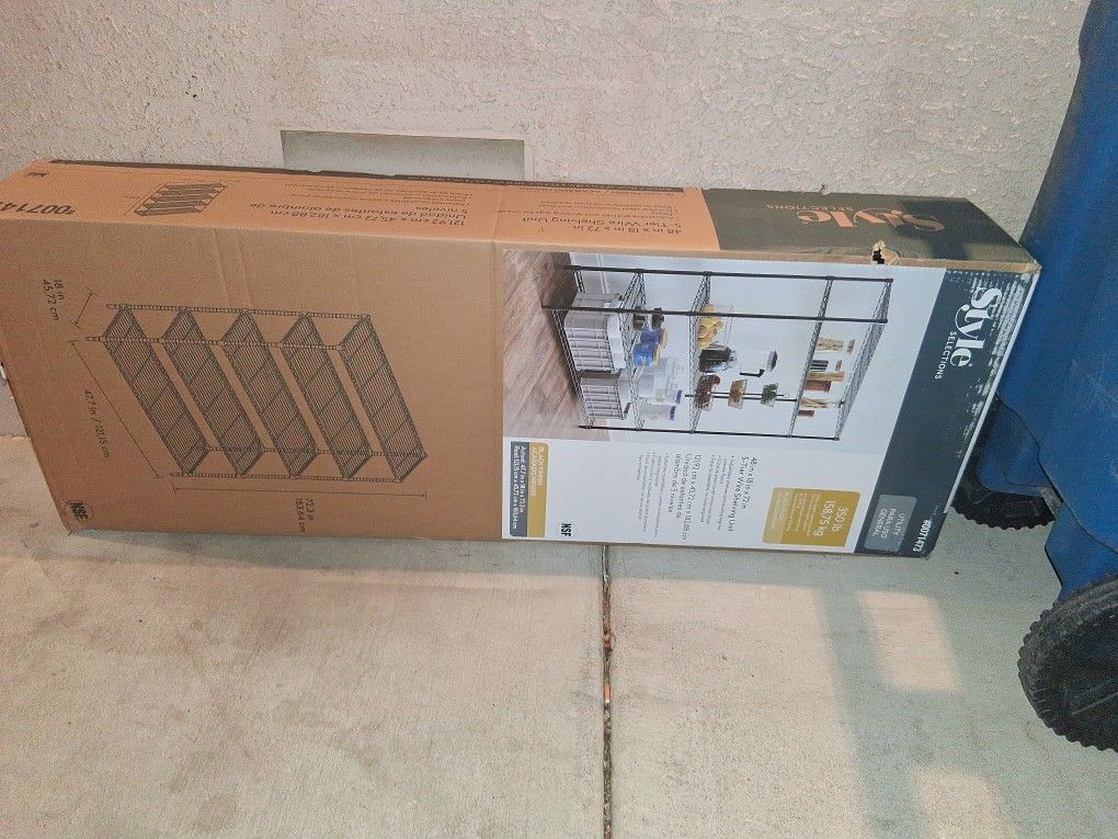 Brand New Garage Shelves