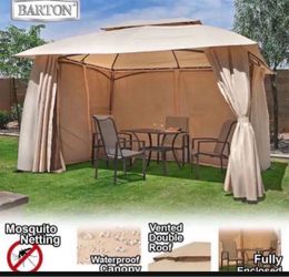 Outdoor Gazebo with Mosquito Netting
