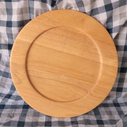 Wooden plate for decor