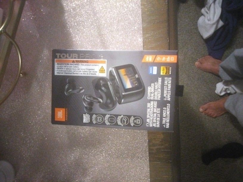 JBL Tour Pro 3 Wireless Earbuds Black