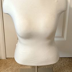 Plus size female mannequin bust form - soft fabric torso -good condition - previous store display