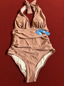 Pink/Nude Bathing Suit