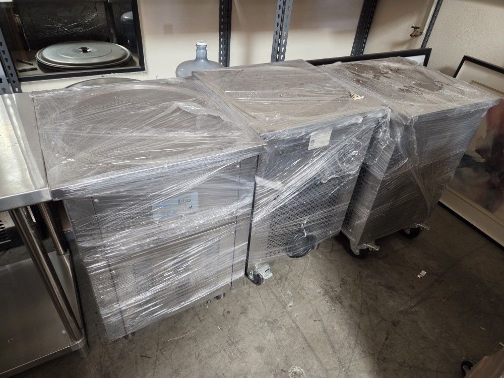 Icicles IC-500 Commercial Rolled Ice Cream Machine – ETL Certified, Single 22” Freezing Pan