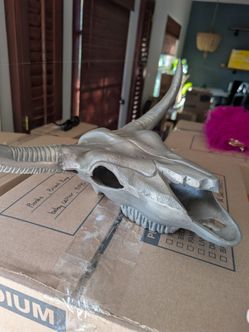 Metal Bull Skull Decorative Wall Decor