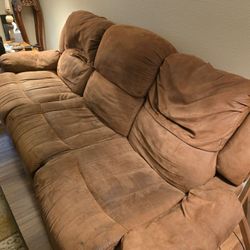 Recliner sofa and loveseat