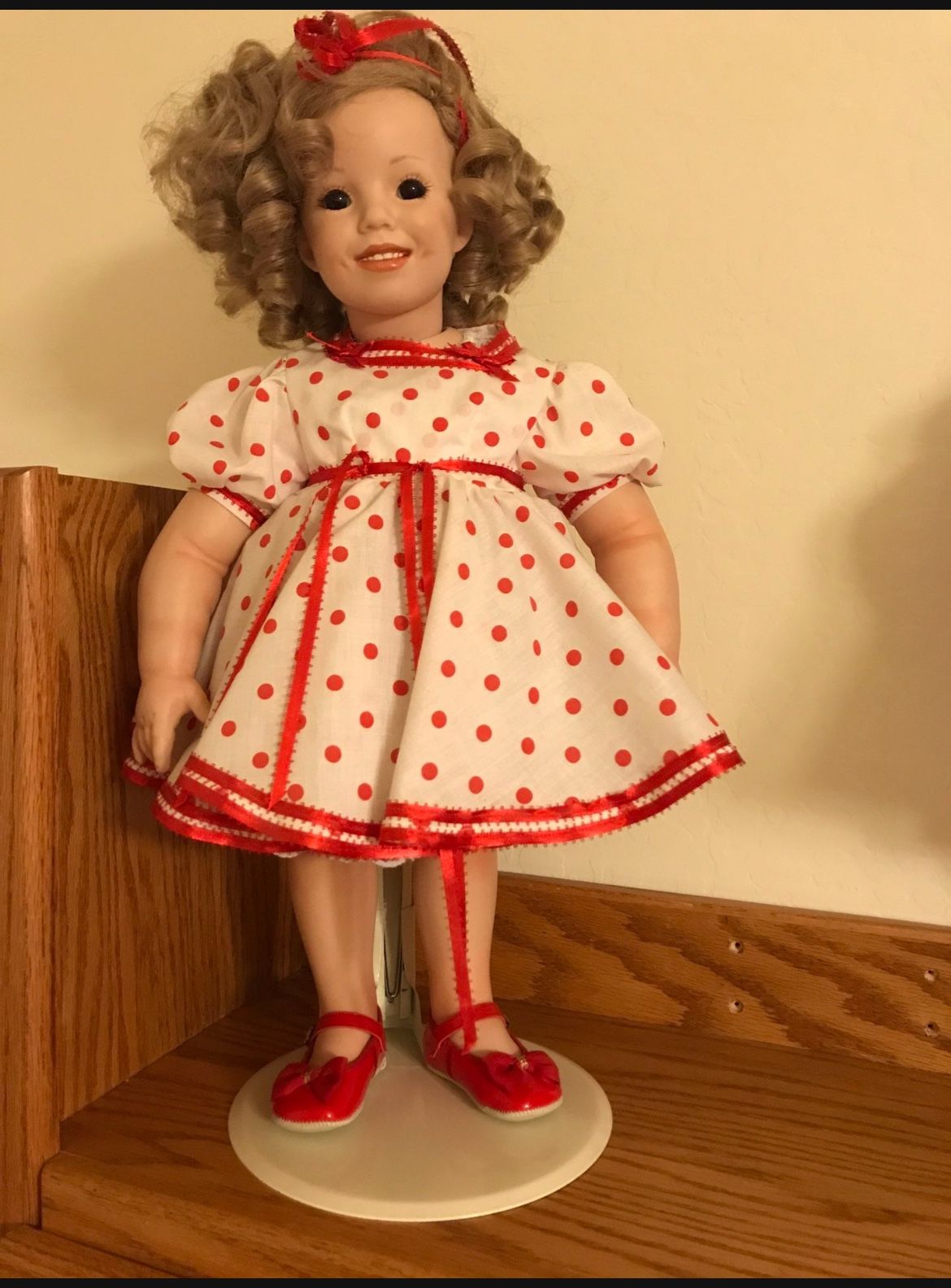 Porcelain Shirley temple doll