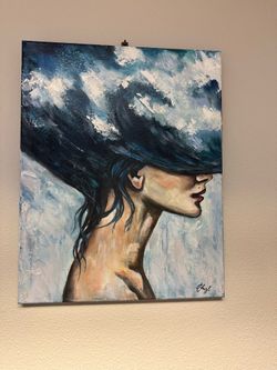 Beautiful oil painting used in therapy office