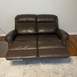 Recliner Leather Love Seat 