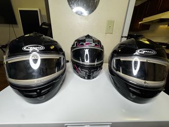 GMAX Full-Face Motorcycle Helmets – Set of 3