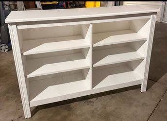 White Wood shelves, TV stand