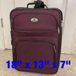 Carry on luggage  : 18" x 13" x 7"  -  $10