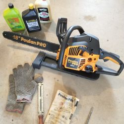 Chainsaw Bundle Poulan Pro 18"