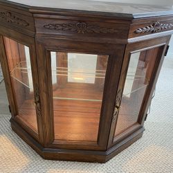 Small Lighted Curio Cabinet 