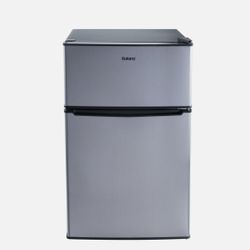 Galanz 3.1 Cu ft Two Door Mini Fridge with Freezer