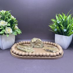 134g 2.5x1.5 Citrine Freeform, 78g 3.5” & 47g 2.5” Double Point