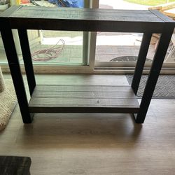 Small table with shelf