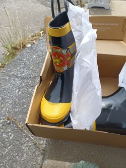 Kid Fireman rain boot