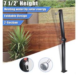 7 1/2ft 6.6 Gallon Outdoor Patio Solar Heated Outdoor Shower