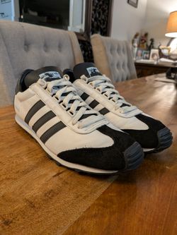 Adidas Country OG White Black Leather Suede Sneakers 041422 Mens Size 9