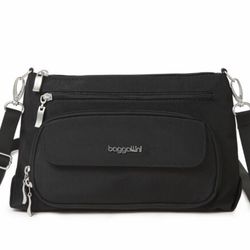 Best Seller! Women’s Black👜BAGGALLINI👜 Everyday Crossbody Bag