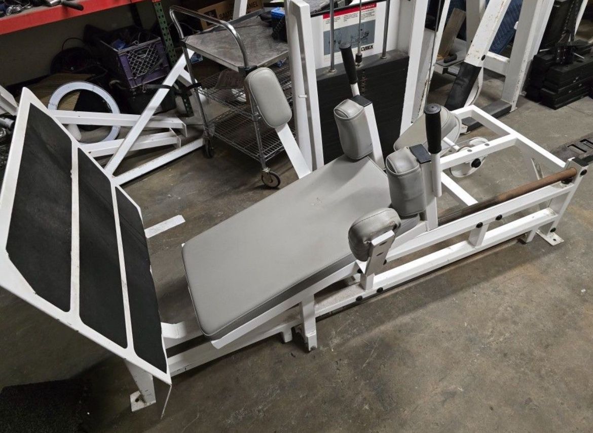 Cybex lying down leg press commercial gym equipment exercise fitness weight machine