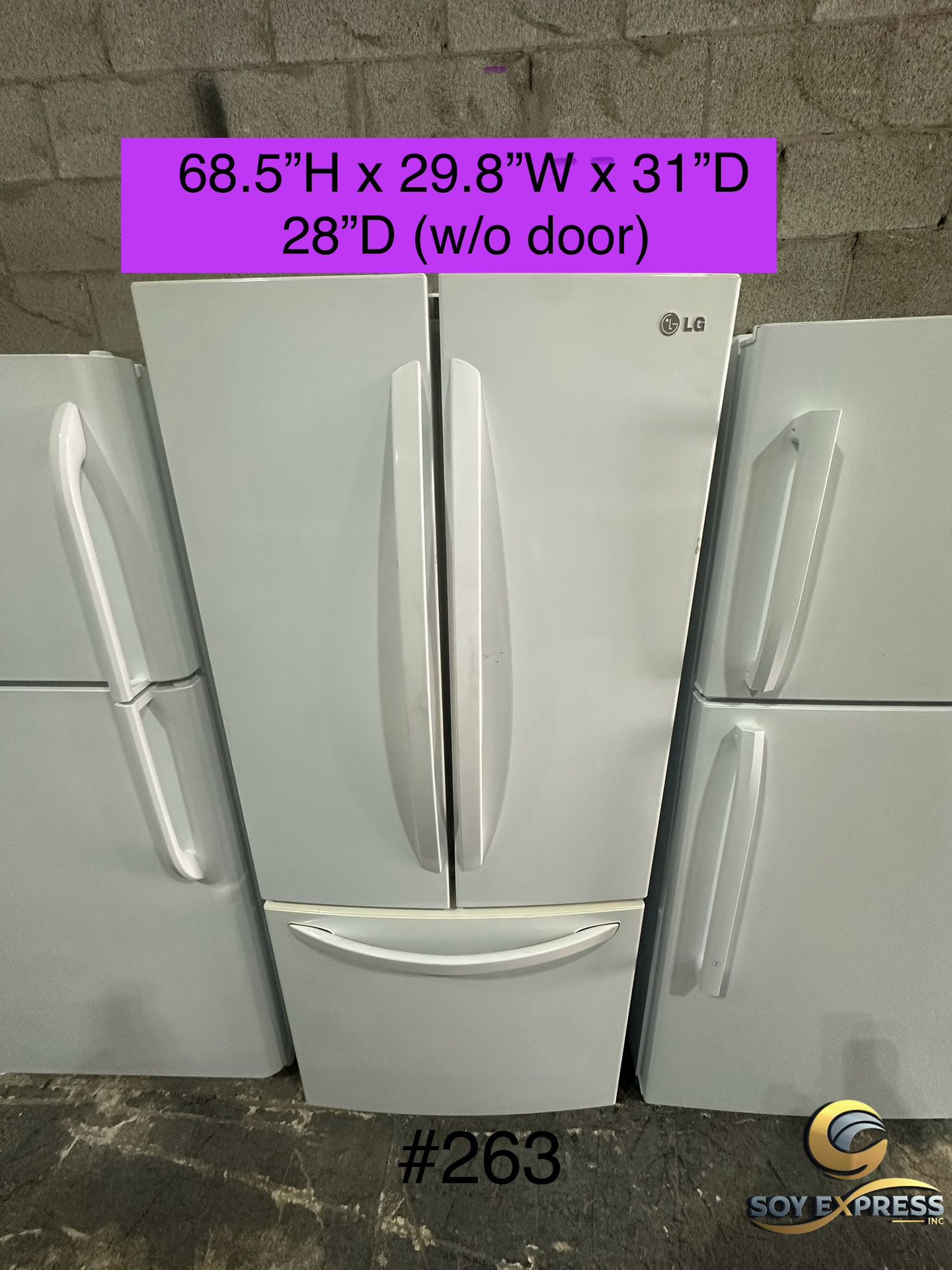 LG Refrigerator French Door (#263)