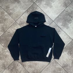 Fear of God Essentials Pullover Chest Logo Hoodie Stretch Limo/Black Size Large