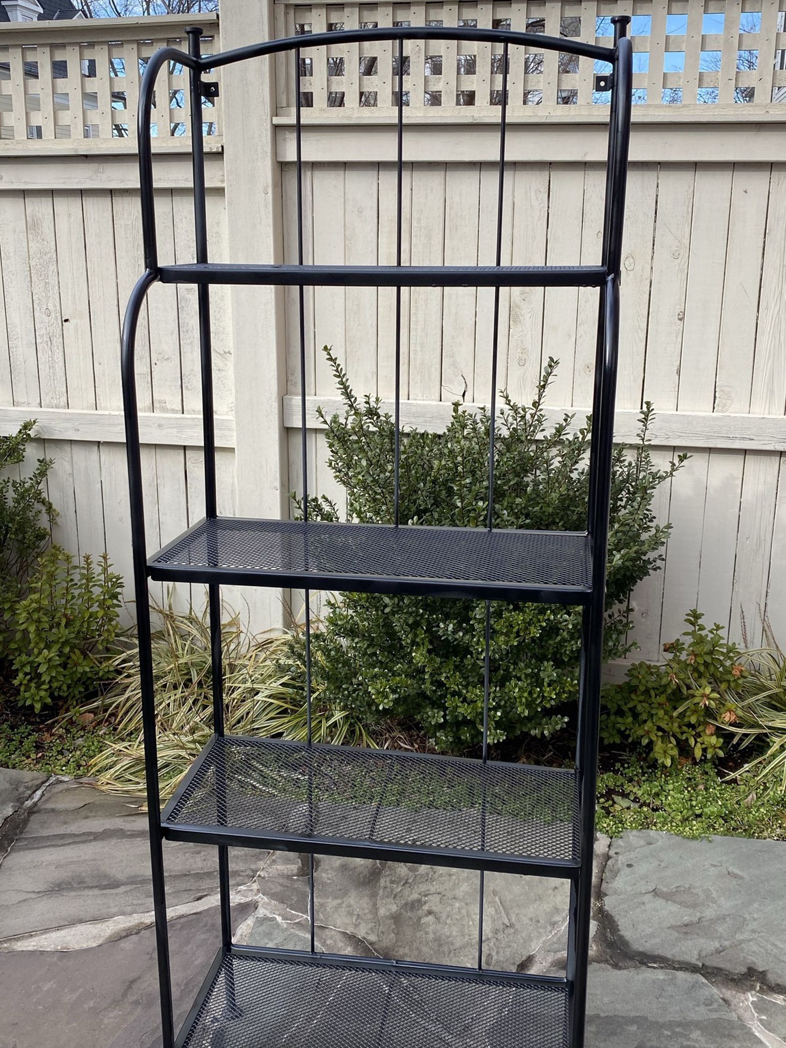 Outdoor IKEA Black Storage/ Plant Stand