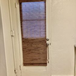 Bamboo door shade 
