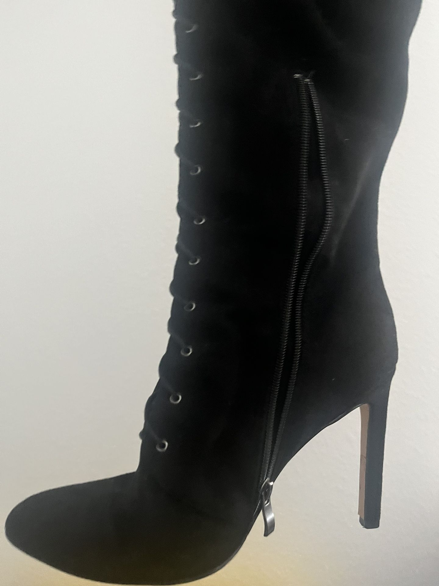 Women's 10 Stiletto High Heel Boots Thigh High 