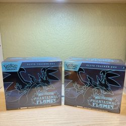 Phantasmal Flames ETB – Pokémon TCG – Factory Sealed