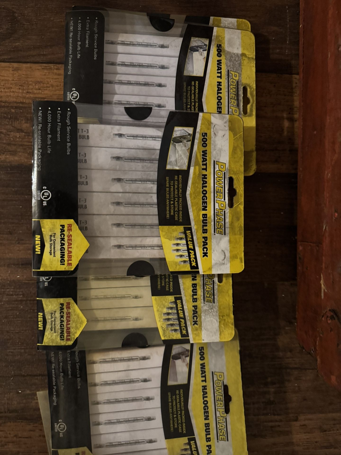 500 WATT HALOGEN BULB PACK