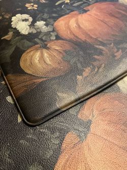 3 Floral Pumpkin Print Mats