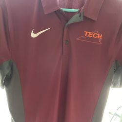 Virginia Tech Nike Men’s Polo Shirt . Very Nice 