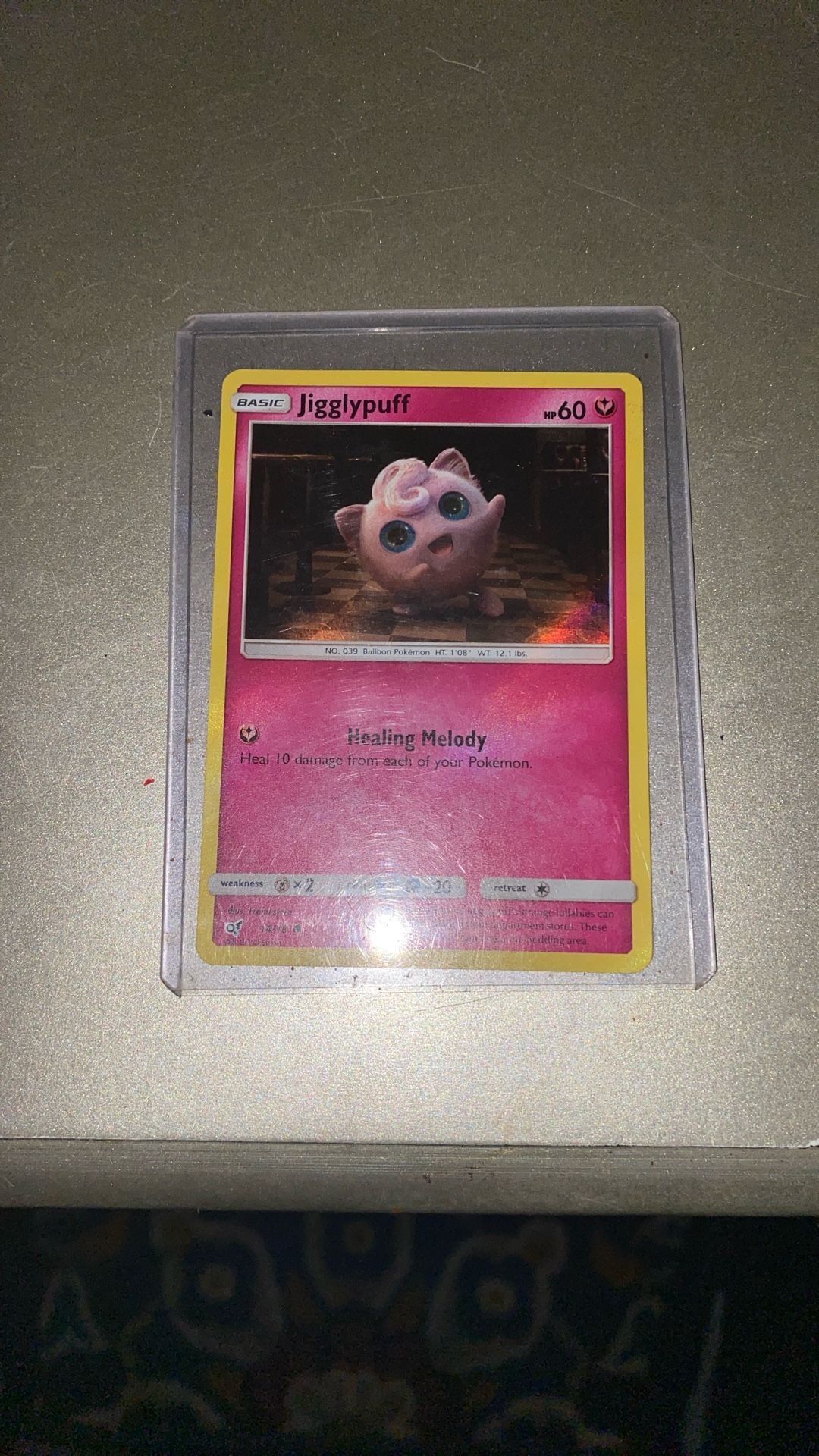 Holographic Jigglypuff Pokémon Card