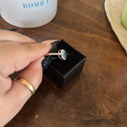 light blue ring