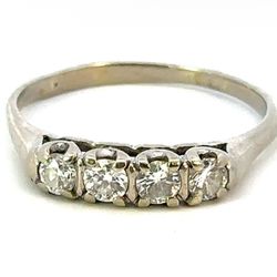 Woman’s Ladies 14k White Gold Diamond Band .60 CTW Size 11 GP3084925