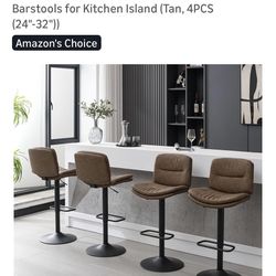 Swivel Bar Stools Set of 4,
