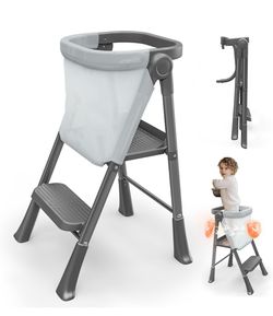 RGKQSY Foldable Toddler Learning Tower & Step Stool