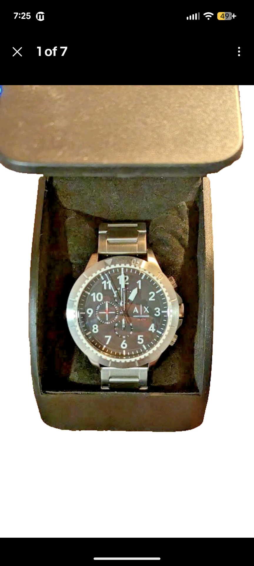 ARMANI EXCHANGE AX1750 ROMULOUS CHRONOGRAPH STAINLESS STEEL WATCH NEW