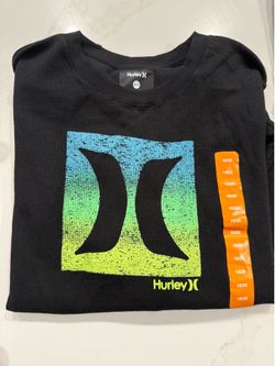 TWO New Hurley Youth Thermal Long Sleeve Shirts – Size XL (18/20)