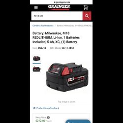 Milwaukee M18 XC 5.0 battery for Sale in Bronx NY OfferUp
