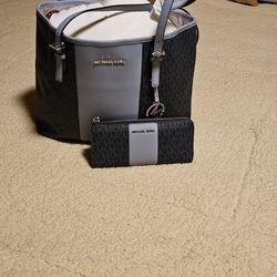 Authentic Michael Kors Purse And Wallet 