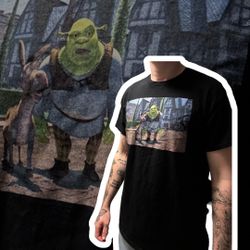 Shrek Graphic T Shirt Shrek And Donkey Funny Comedy T Shirt 