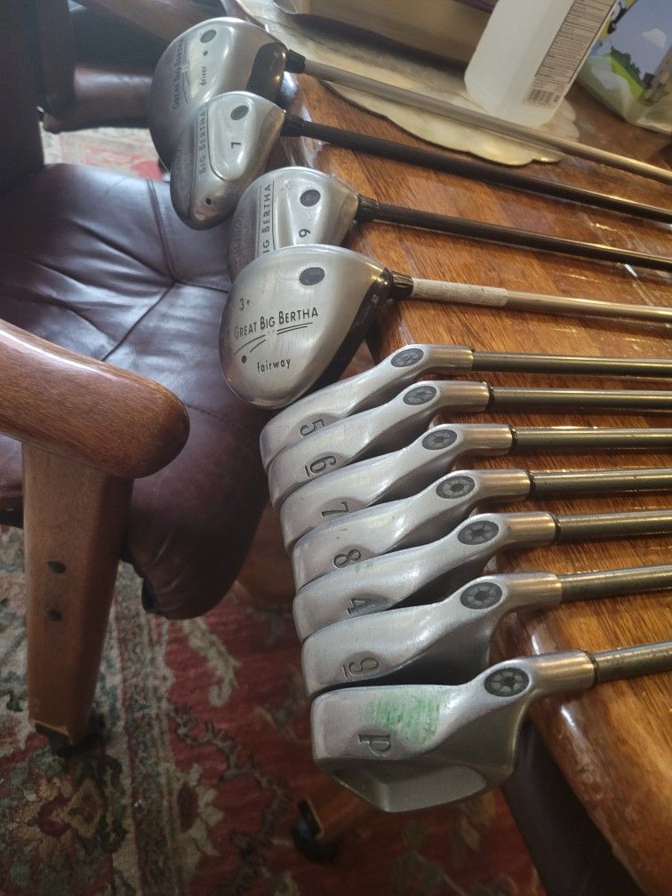 Callaway Big Bertha Full Golf Set + Bag – Driver, Woods, Irons – Ready to Play