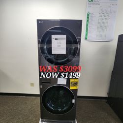 4.5 Cu. Ft. Smart Front Load Washer And 7.4 Electric Dryer 