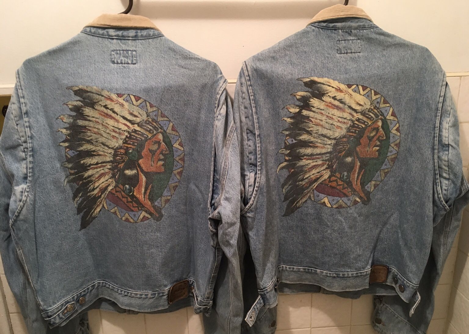 Polo Indian Denim Jacket, Large ( Sold Individually) 