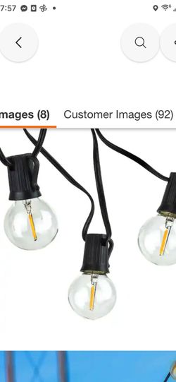 50 ft. Led G40 String Lights with remote